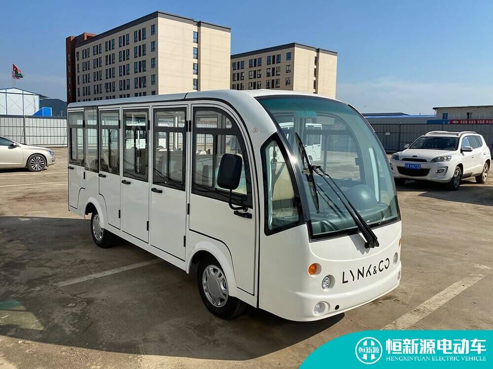 重慶14座封閉式電動(dòng)觀光車HXY-14F-3圖片